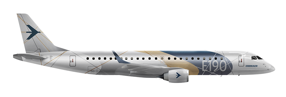 embraer jet right aspect E190 left-1